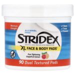 Stridex XL Face & Body Pads – 2% Salicylic Formula, 90 Pads