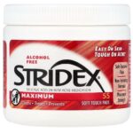 Stridex Maximum Strength Soft Touch Pads – 2% Salicylic Acid, 55 Pads
