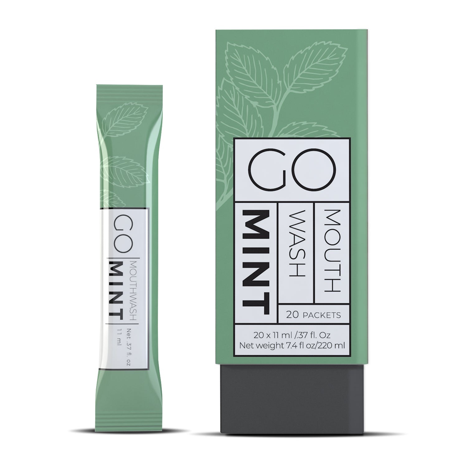 GO MINT Mouth Wash – 20 Packets (Total 220ml)